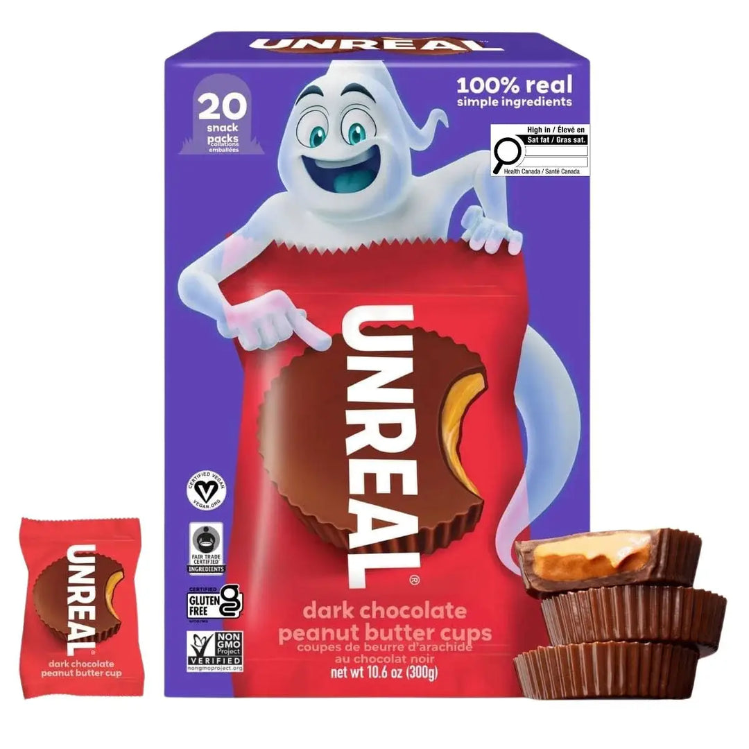Unreal Dark Dark Chocolate Peanut Butter Cups 20s