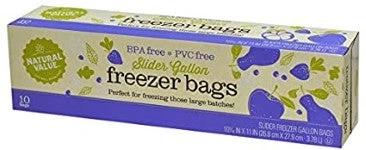Freezer Slider Bags each by Natural Value