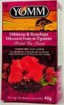 Hibiscus Rosehip Tea 20ct by Yomm Beverages
