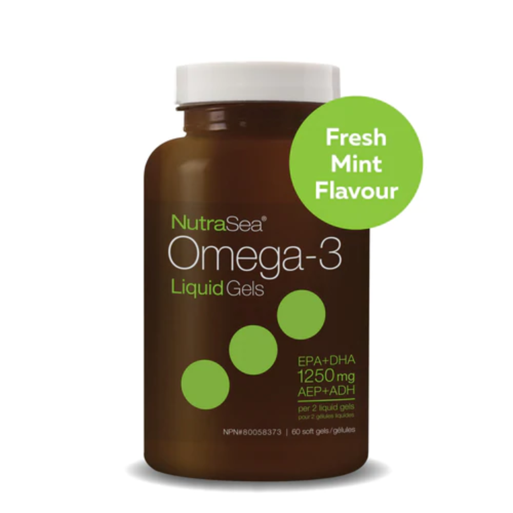NutraSea� Omega-3 Liquid Gels, Fresh Mint / 60 softgels