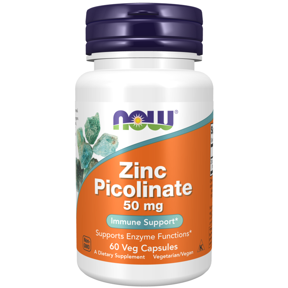 NOW ZINC PICOLINATE 25MG 100 CAPS – Vita Health Fresh Market