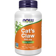 Load image into Gallery viewer, NOW CAT&#39;S CLAW 500MG 100VCAPS
