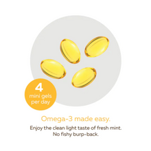 Load image into Gallery viewer, NutraSea+D&trade; Omega-3 Mini Gels, Fresh Mint / 120 softgels
