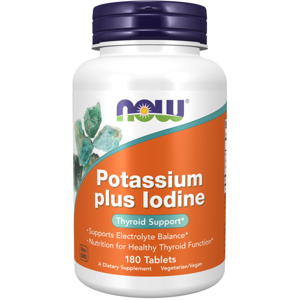 NOW POTASSIUM + IODINE 225MCG 180S by Now