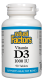 Vit D3 1000IU 180tab by Natural Factors