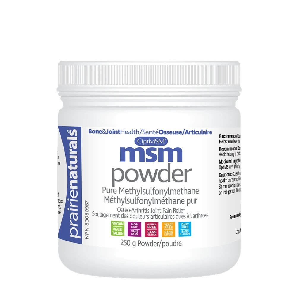 Prairie Naturals. OptiMSMPowder. 250G. by Prairie Naturals