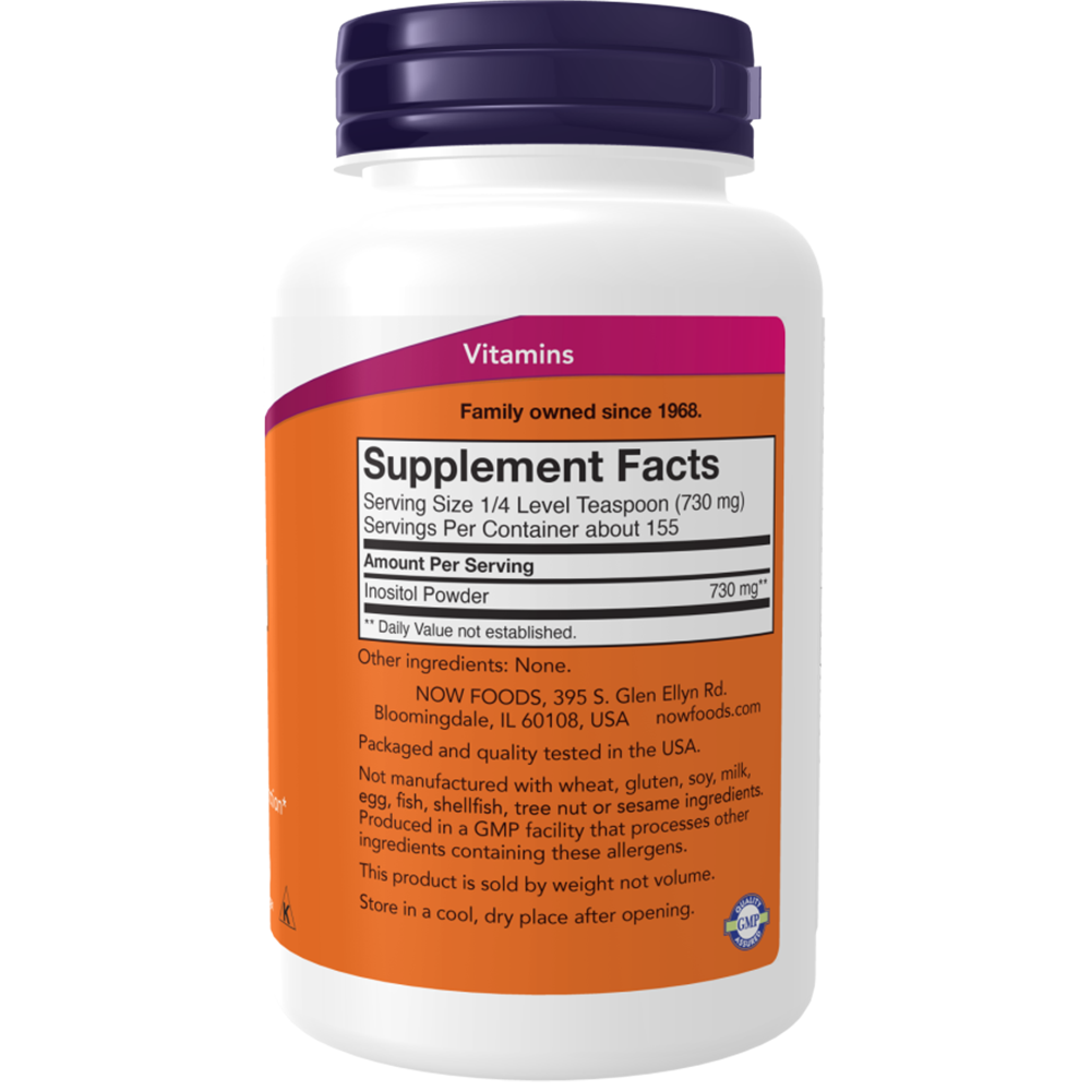 NOW INOSITOL POWDER 750MG PURE 227G by Now