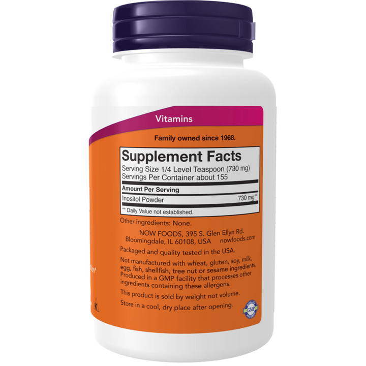 NOW INOSITOL POWDER 750MG PURE 227G by Now