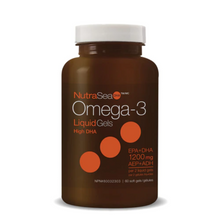 Load image into Gallery viewer, NutraSea� Omega-3 DHA Liquid Gels, Fresh Mint / 60 softgels
