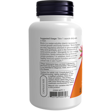 Load image into Gallery viewer, NOW BIOTIN 10000MCG 120VCAPS
