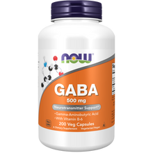 Load image into Gallery viewer, NOW GABA 500MG + B6 2MG 100&#39;S
