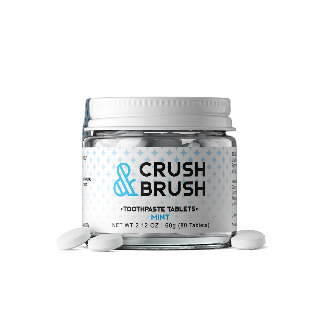 Crush and Brush - Mint - Glass Jar