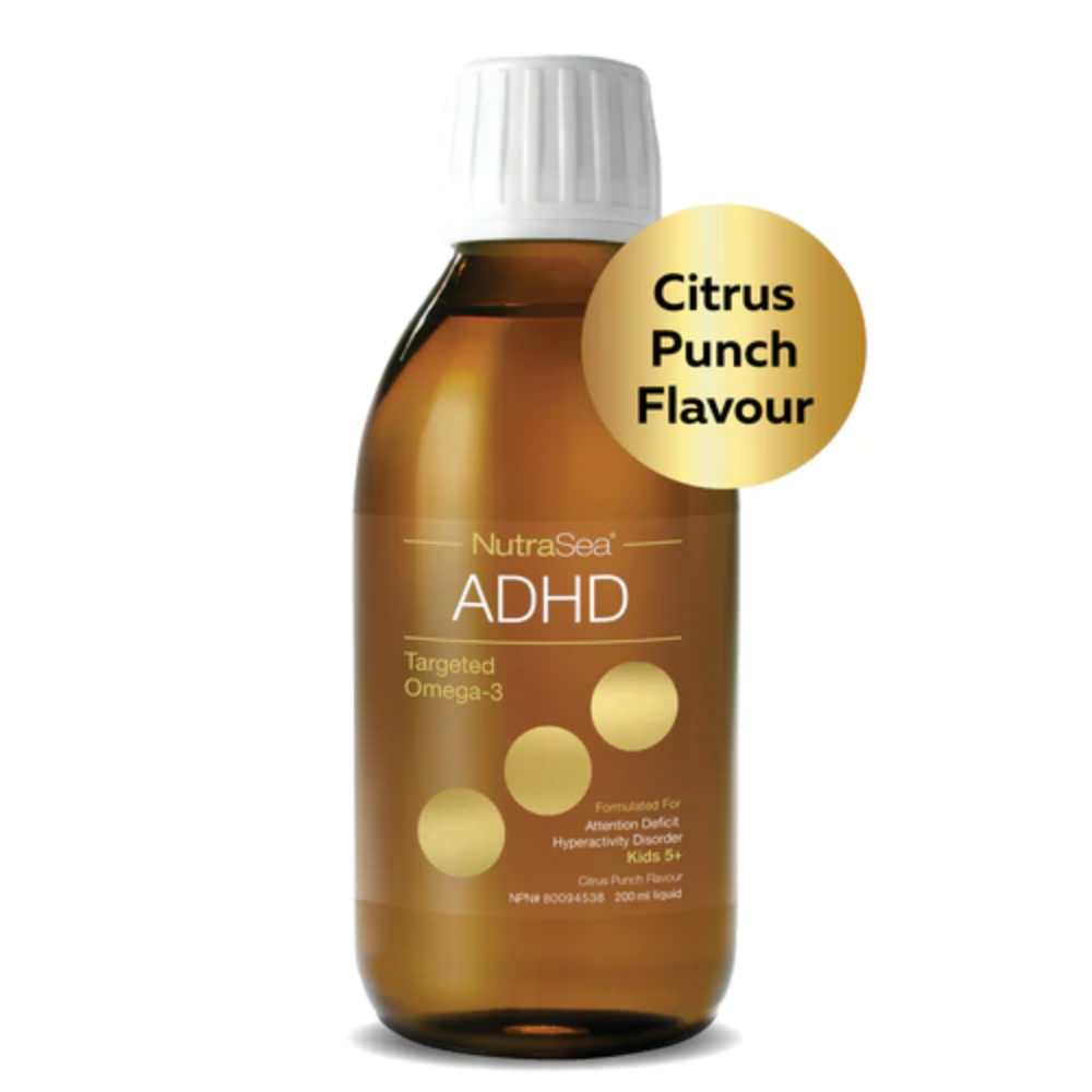 NutraSea ADHD Targeted Omega-3, Citrus Punch / 6.8 fl oz (200 ml)