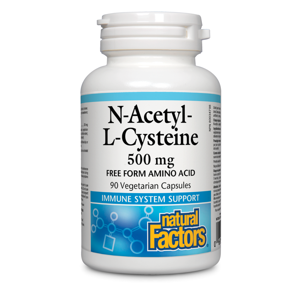 Natural Factors N-Acetyl L-Cysteine  500 mg  90 Vegetarian Capsules