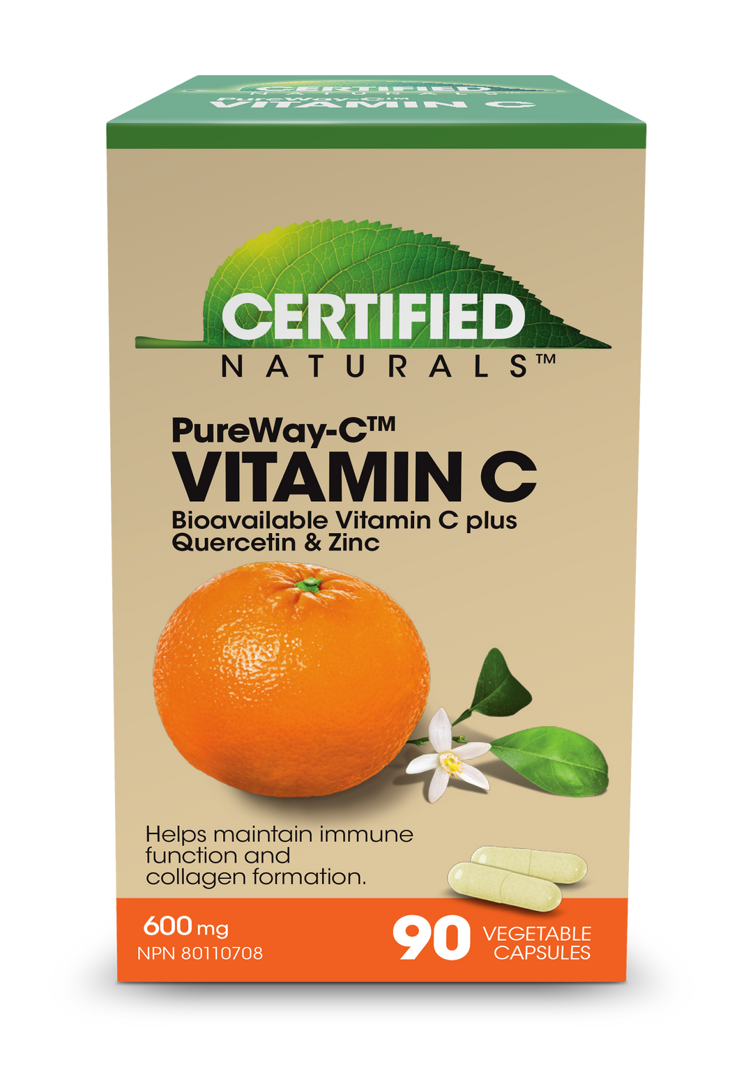 Vitamin C 600mg 90s by Certified Naturals
