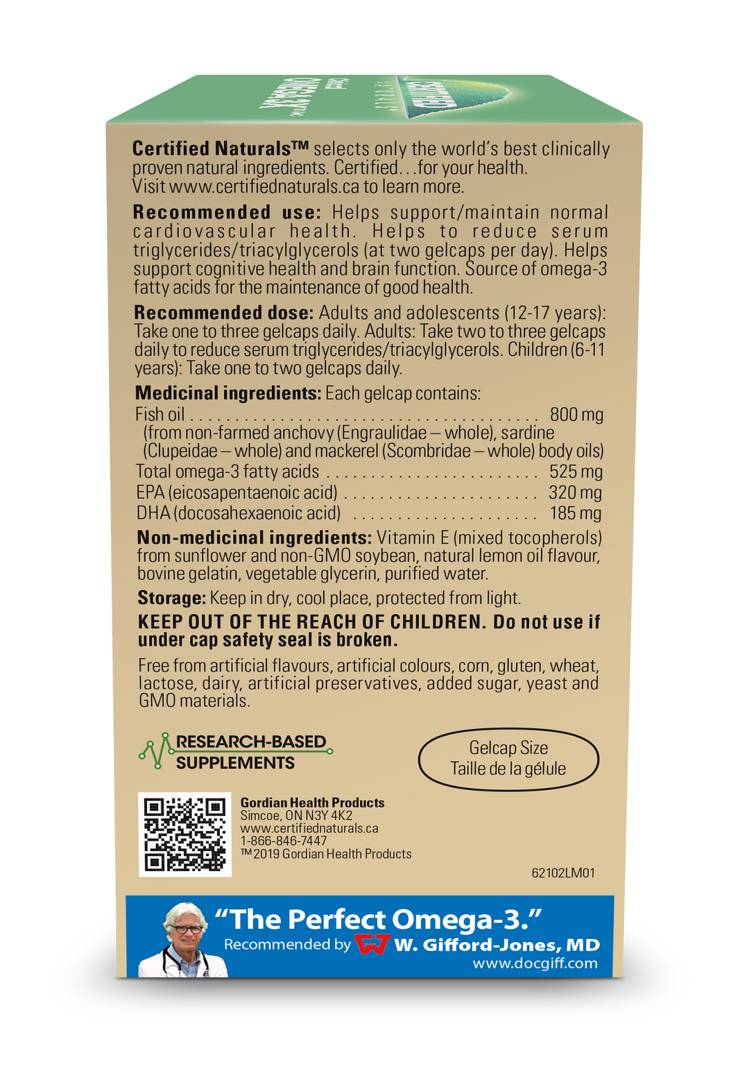 Omega-3 60s by Certified Naturals