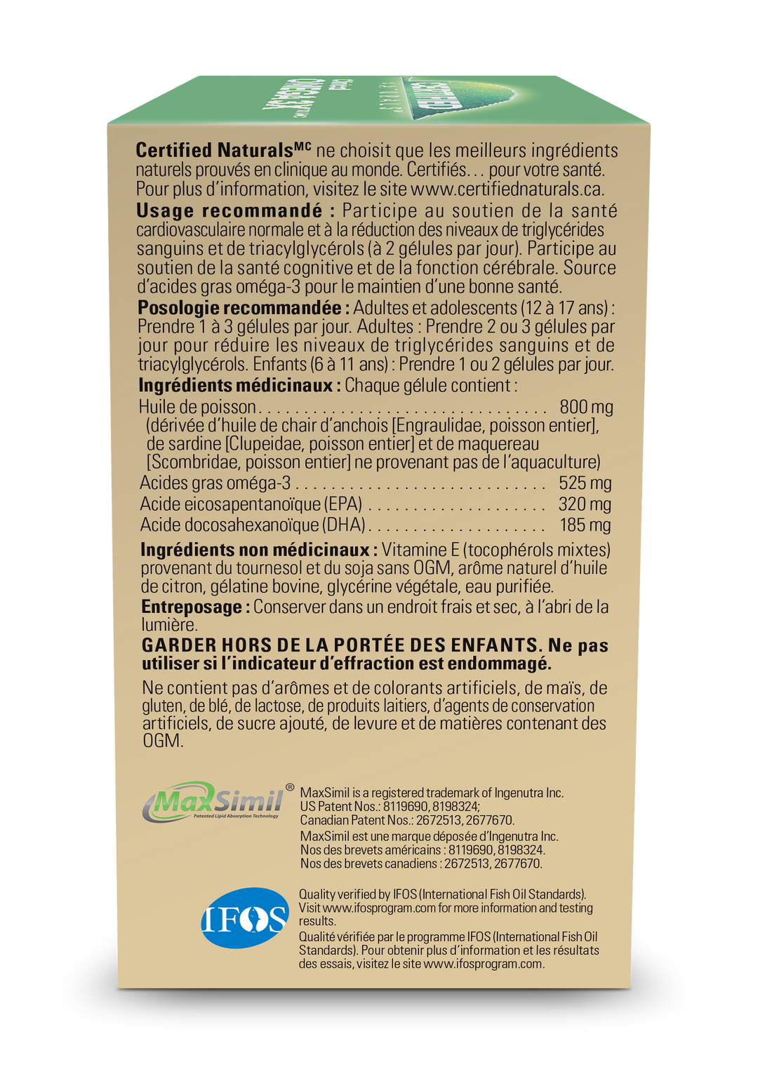 Omega-3 60s by Certified Naturals