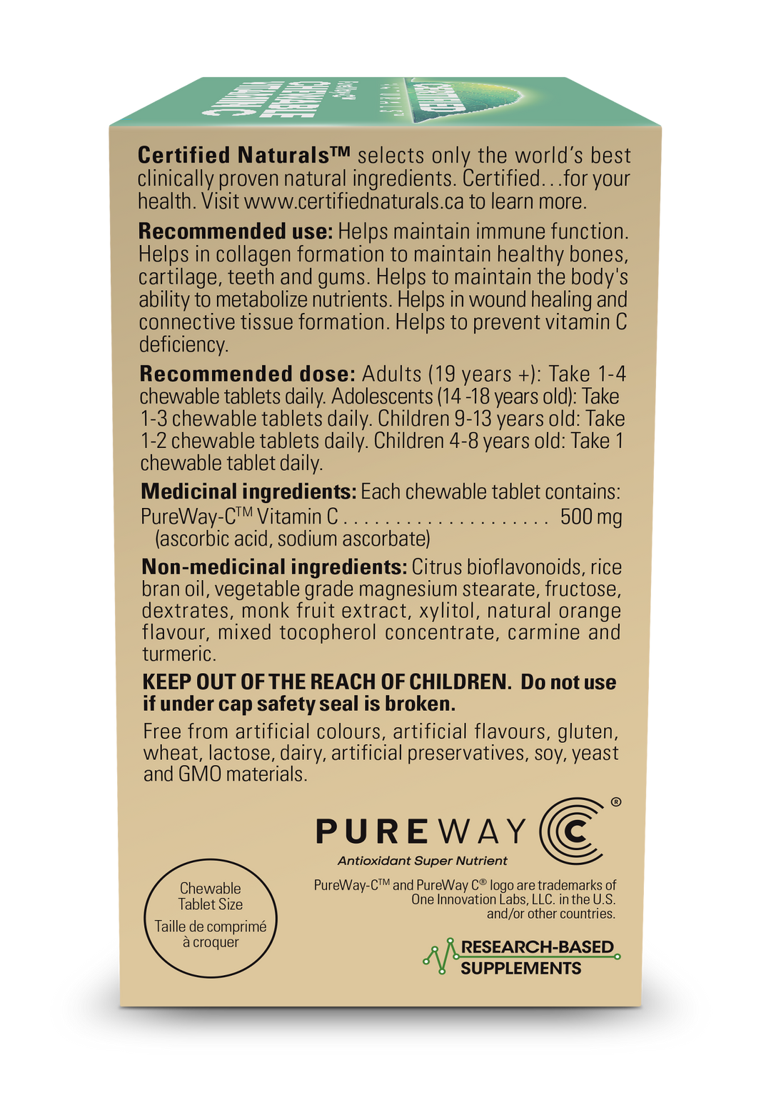 Vitamin C Chews 90s by Certified Naturals
