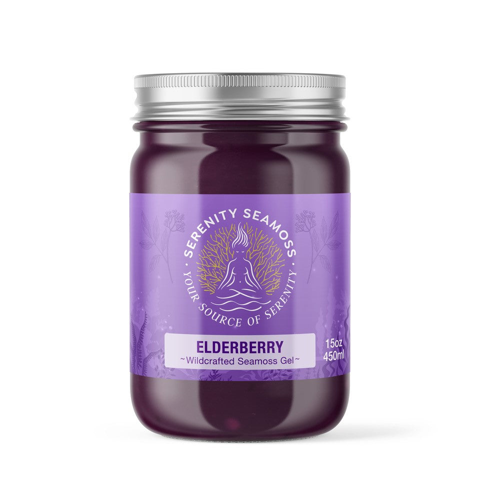 Serenity Seamoss Gel Elderberry 450ml