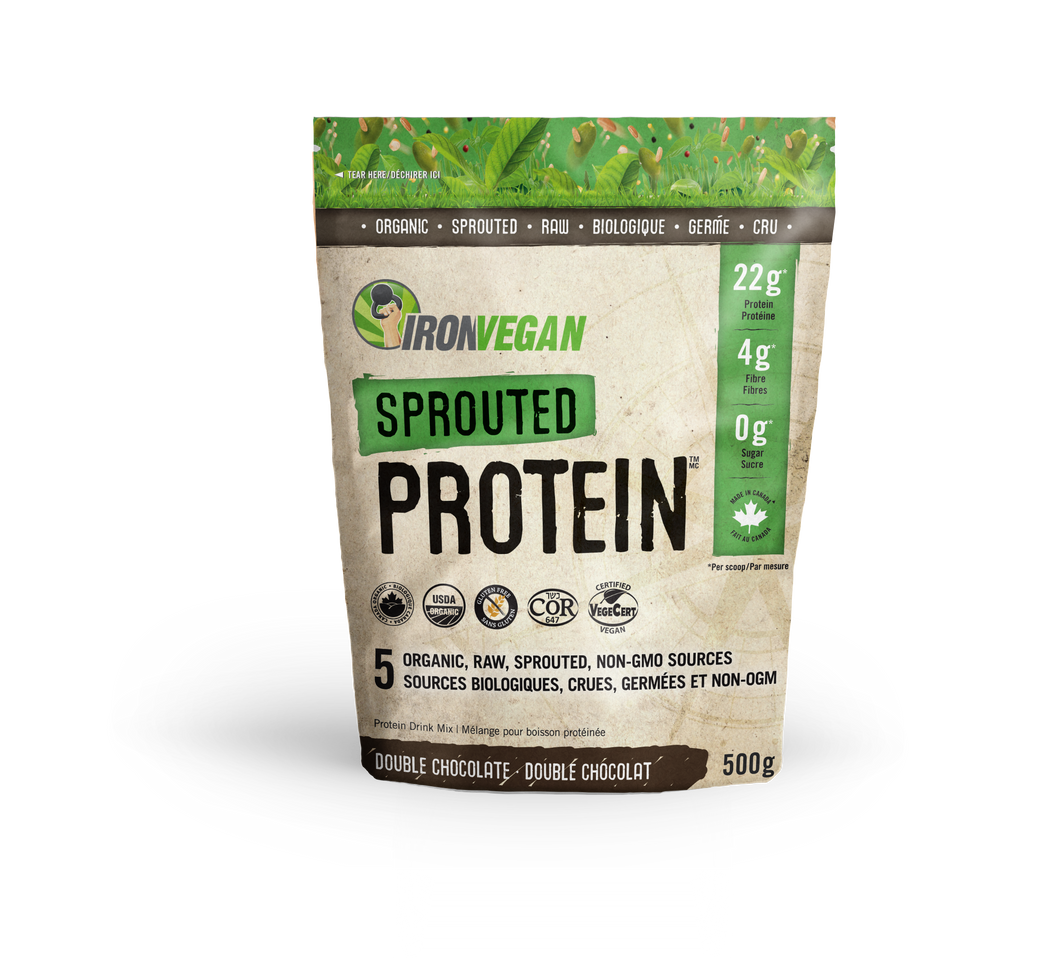 Iron Vegan Sprouted Protein, Chocolate 500g