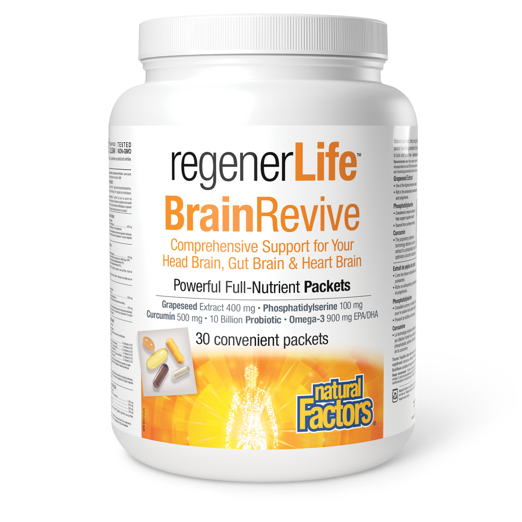 Natural Factors RegenerLife Brain Revive Kit 30 pack
