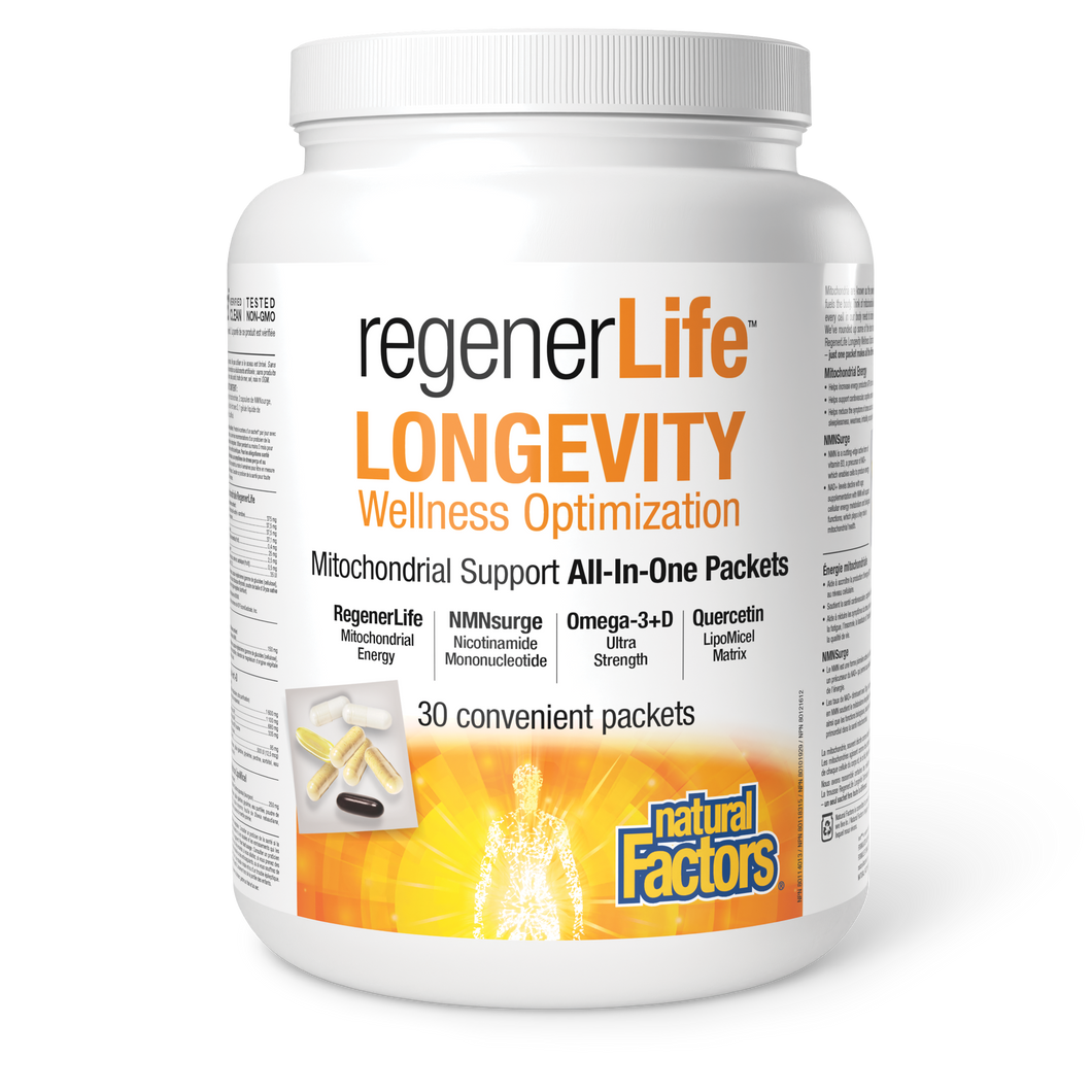 Natural Factors RegenerLife Longevity Kit 30 pack