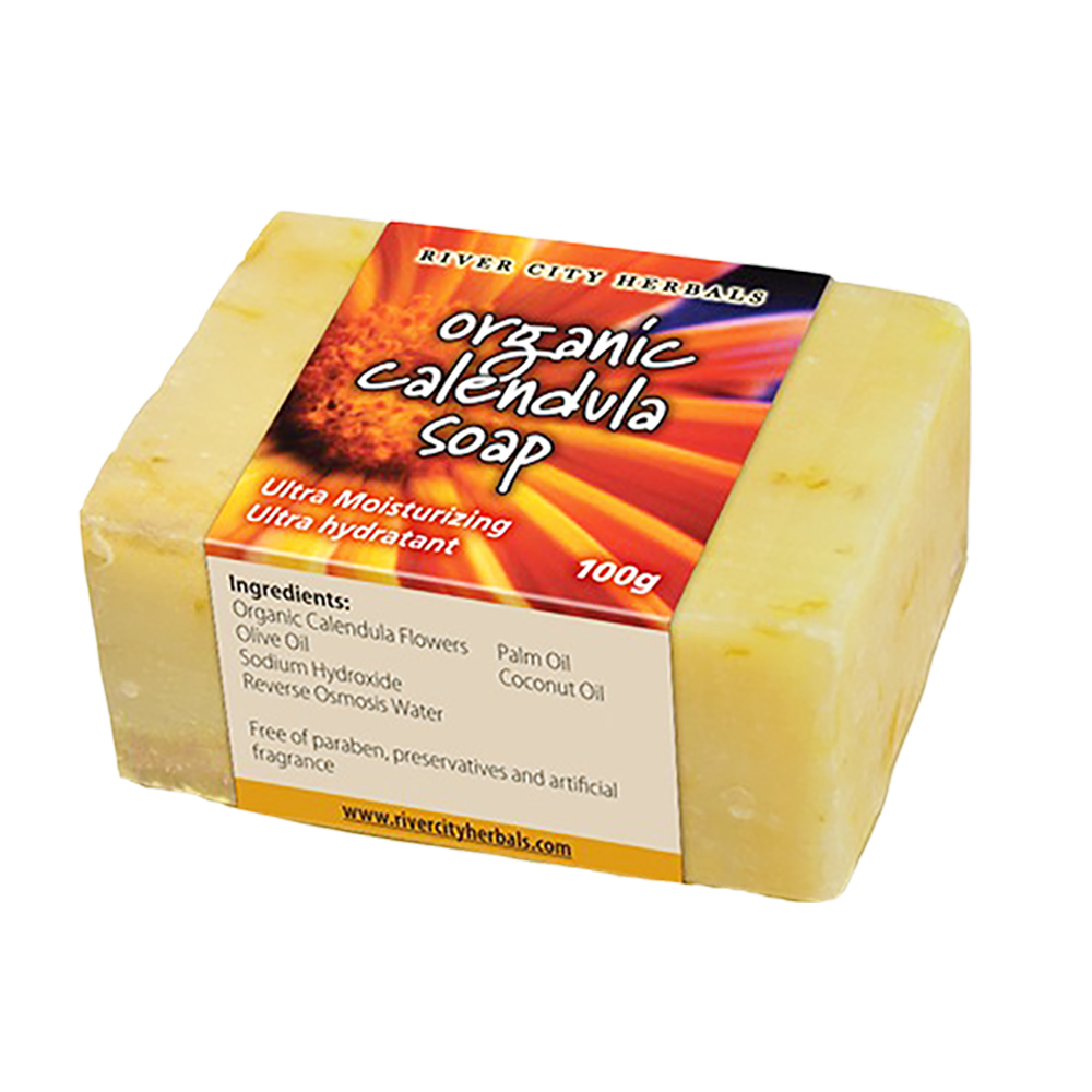Organic Calendula Flower Soap - (100g) by River City