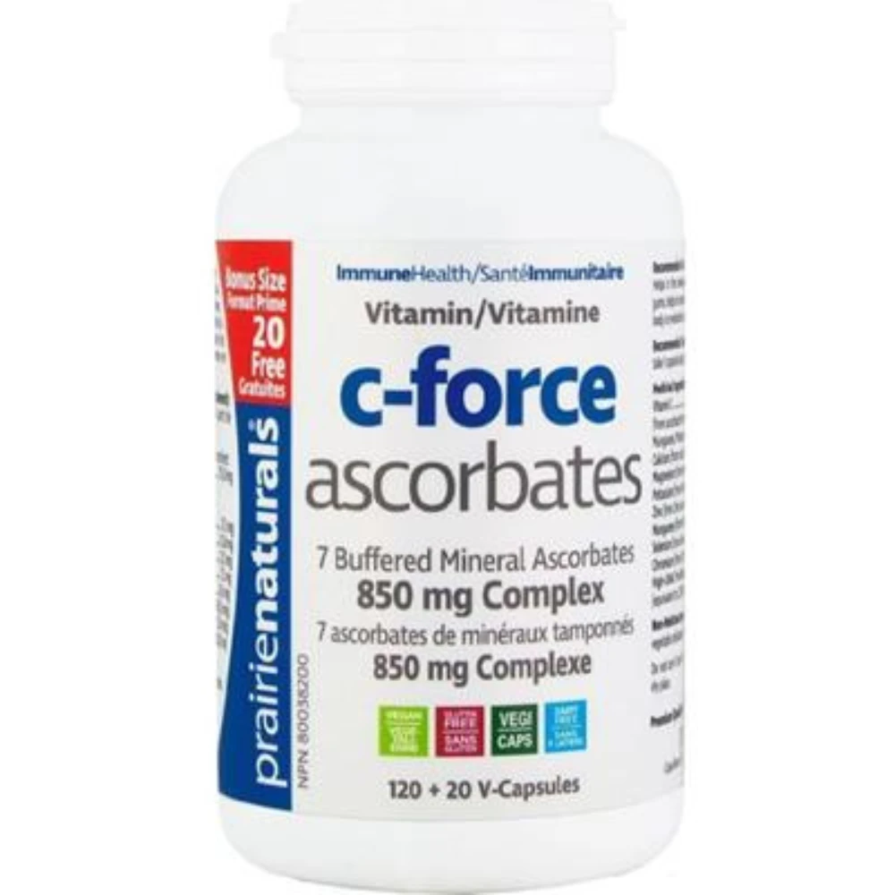 Prairie Naturals. Vitamin C-Force 9 Ascorbates. Bonus 140 Caps. by Prairie Naturals
