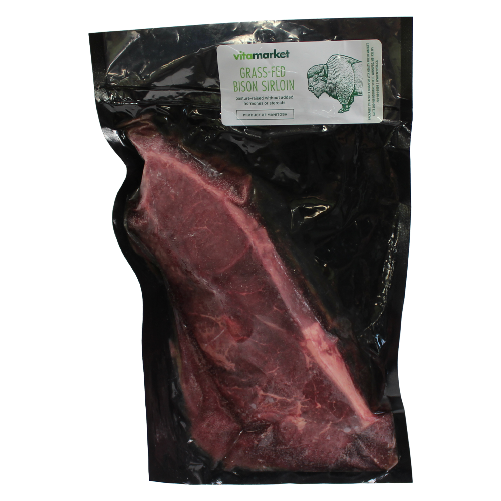 Bison Sirloin Steak Each Pack by Vita Market