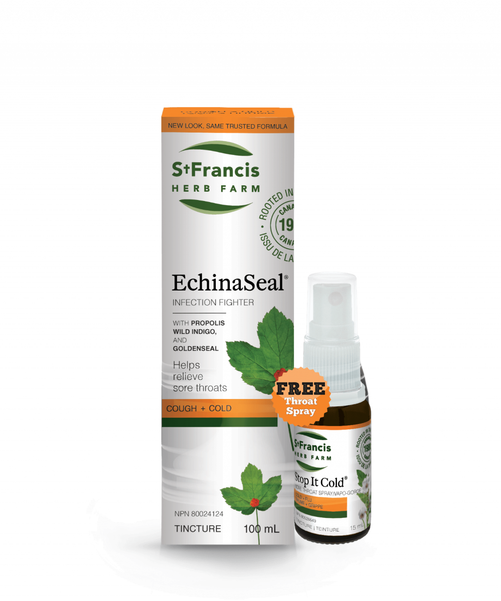 EchinaSeal + Throat Spray EN by St. Francis Herb