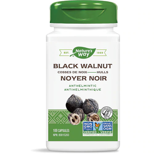 Black Walnut Hulls / 100 capsules