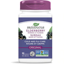 Load image into Gallery viewer, Sambucus Elderberry Cold and Flu Care Capsules / 90 capsules
