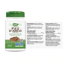 Load image into Gallery viewer, Pau D&#39;Arco Inner Bark / 100 capsules
