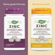 Load image into Gallery viewer, Zinc with Echinacea &amp; Vitamin C / 60 lozenges
